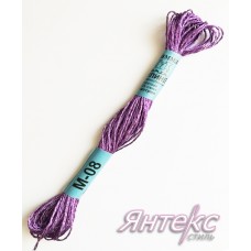 Нитки мулине металлизированные М-08 (8 м.) пр-во "Гамма" (1 шт.) Нитки мулине металлизированные М-08 (8 м.) пр-во "Гамма" (1 шт.)