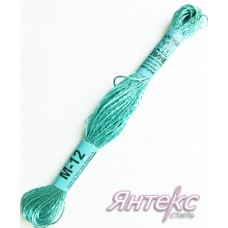 Нитки мулине металлизированные М-12 (8 м.) пр-во "Гамма" (1 шт.) Нитки мулине металлизированные М-12 (8 м.) пр-во "Гамма" (1 шт.)