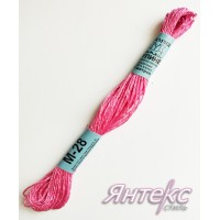 Нитки мулине металлизированные М-28 (8 м.) пр-во "Гамма" (1 шт.)