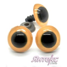 Глазки для игрушек d-12 мм. арт 2141 ( уп.20 шт.) оранжевый Глазки для игрушек d-12 мм. арт 2141 ( уп.20 шт.) оранжевый