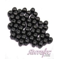Бусины полуматовые д.12 мм. черный (уп.500 гр.) Бусины полуматовые д.12 мм. черный (уп.500 гр.)