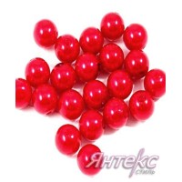 Бусины полуматовые д.20 мм. красный (уп.500 гр.) Бусины полуматовые д.20 мм. красный (уп.500 гр.)