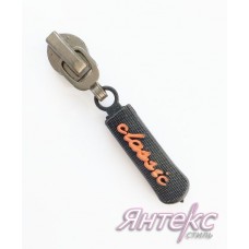 Бегунок тип-5 (спираль) декоративный арт.S -06 (черный никель+ пластик) Бегунок тип-5 (спираль) декоративный арт.S -06 (черный никель+ пластик)