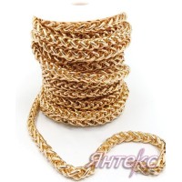 Цепочка декоративная металл ( разм.5 мм.) золото (уп.20 м.)