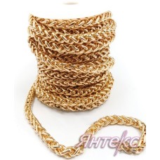Цепочка декоративная металл ( разм.5 мм.) золото (уп.20 м.)