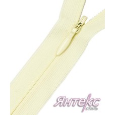 Молния потайная Т-0 неразъёмная 50 см. нейлон № 306 (белый шелк) Молния потайная Т-0 неразъёмная 50 см. нейлон № 306 (белый шелк)