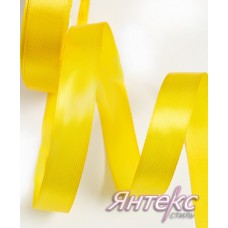 Лента атласная 12 мм (25 ярд) №132 желтый