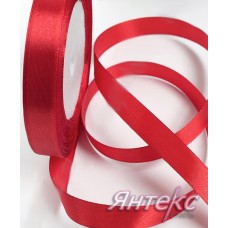 Лента атласная 12 мм (25 ярд) №163 красный