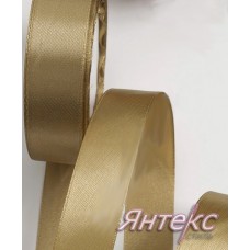 Лента атласная 2,5 см (уп.23м.) № 105 пепельно-коричневый