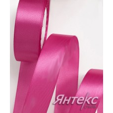 Лента атласная 2,5 см (уп.23м.) №028 фукси