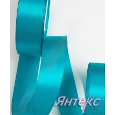 Лента атласная 2,5 см (уп.23м.) №047 бирюзовый