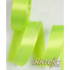 Лента атласная 2,5 см (уп.23м.) №057 лаймовый