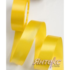 Лента атласная 2,5 см (уп.23м.) №132 желтый