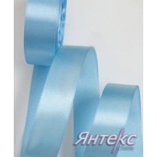 Лента атласная 2,5 см (уп.23м.) №187 голубой