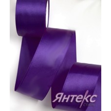 Лента атласная 5 см (уп.23м.) №035 темно-фиолетовый
