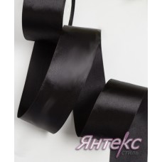 Лента атласная 5 см (уп.23м.) №039 черный