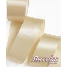 Лента атласная 5 см (уп.23м.) №156 золотисто-бежевый