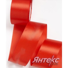 Лента атласная 5 см (уп.23м.) №162 красный