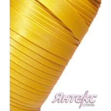 Бейка атласная шир.15мм. цвет желтый № 005 ( уп.50,4 м.) Бейка атласная шир.15мм. цвет желтый № 005 ( уп.50,4 м.)