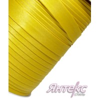 Бейка атласная шир.15мм. цвет желтый № 026 ( уп.73,7 м.)
