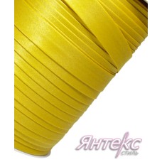 Бейка атласная шир.15мм. цвет желтый № 026 ( уп.73,7 м.) Бейка атласная шир.15мм. цвет желтый № 026 ( уп.73,7 м.)