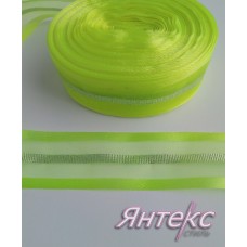 Лента декоративная (капрон) шир.35 мм. лимон (уп.25м.) Лента декоративная (капрон) шир.35 мм. лимон (уп.25м.)