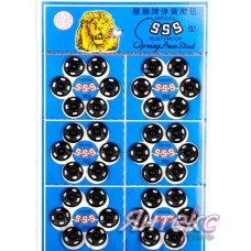 Кнопка пришивная металлическая /д.10мм./ уп.36 шт. лист (черный) Кнопка пришивная металлическая /д.10мм./ уп.36 шт. лист (черный)