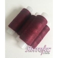 Нитки швейные 45 ЛЛ (200м.) № 1018 (бордовый) пр-во ПНК им.Кирова