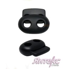 Фиксатор пластмассовый двойной арт.101- Б черный (уп.25 шт.) Фиксатор пластмассовый двойной арт.101- Б черный (уп.25 шт.)