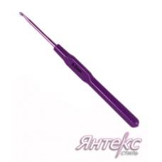 Крючок для вязания цветной 3 мм с пластиковой ручкой