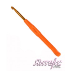 Крючок для вязания цветной 4,5 мм с пластиковой ручкой