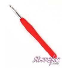 Крючок для вязания с резиновой ручкой 6 мм