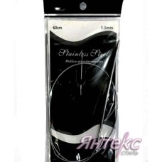 Спицы круговые d-3,0 мм. на тросике с иглой (дл.60 см). Спицы круговые d-3,0 мм. на тросике с иглой (дл.60 см).