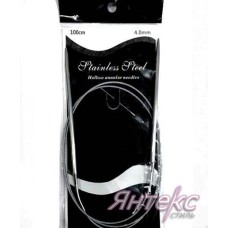 Спицы круговые d-4,0 мм. на тросике с иглой (дл.100 см). Спицы круговые d-4,0 мм. на тросике с иглой (дл.100 см).