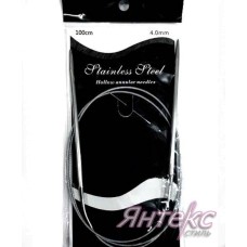 Спицы круговые d-5,0 мм. на тросике с иглой (дл.100 см). Спицы круговые d-5,0 мм. на тросике с иглой (дл.100 см).