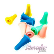 Наконечники для спиц пласт. (ассорти) 2-5 мм. (уп.20 пар)