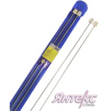 Спицы прямые металлические с ограничителем в PVC-чехле дл.35см.d- 2,5 мм.