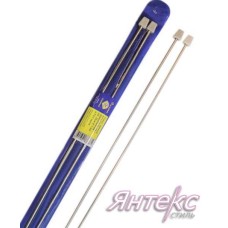 Спицы прямые металлические с ограничителем в PVC-чехле дл.35см. d- 3,0 мм.