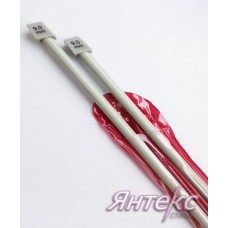 Спицы прямые тефлоновые с ограничителем в PVC-чехле дл.40 см. диам.9,0 мм.