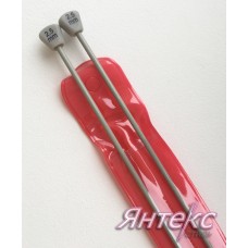 Спицы прямые тефлоновые с ограничителем в PVC-чехле дл.35см  диам. 2,5мм