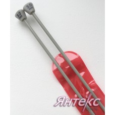 Спицы прямые тефлоновые с ограничителем в PVC-чехле дл.35см  диам. 3,0мм