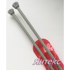 Спицы прямые тефлоновые с ограничителем в PVC-чехле дл.35см диам. 5,0мм