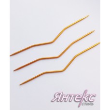 Спицы вспомогательные для вязания косичек метал.дл.13 см.(уп.1 шт.)