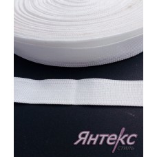 Лента окантовочная вязаная шир.15мм.(уп.28м.) белый Лента окантовочная вязаная шир.15мм.(уп.28м.) белый