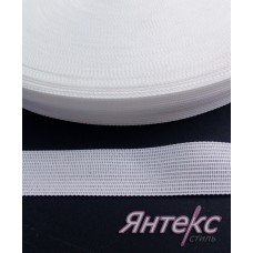 Лента окантовочная вязаная шир.23мм.(уп.50м.) белый Лента окантовочная вязаная шир.23мм.(уп.50м.) белый