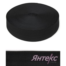 Лента окантовочная вязаная шир.32мм.(уп.50м.) черный Лента окантовочная вязаная шир.32мм.(уп.50м.) черный