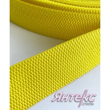 Лента ременная (стропа) шир.30мм желтый (уп.25м) Лента ременная (стропа) шир.30мм желтый (уп.25м)