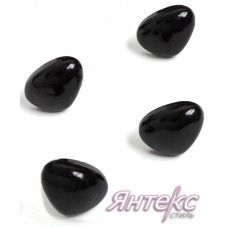 Носики для игрушек с заглушками арт.2150 (разм.20х14 мм.) уп.30 шт. (черный)