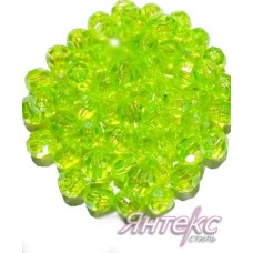 Бусины граненые цвет салатовый арт.36 (диам.10мм.) уп.500 г. Бусины граненые цвет салатовый арт.36 (диам.10мм.) уп.500 г.