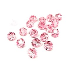 Бусины граненые цвет прозрачно-розовый арт.02 (диам.8мм.) уп.500 г. Бусины граненые цвет прозрачно-розовый арт.02 (диам.8мм.) уп.500 г.